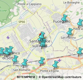 Mappa Via dei Mille, 56029 Santa Croce sull'Arno PI, Italia (2.68688)