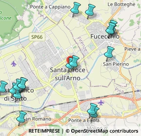 Mappa Via dei Mille, 56029 Santa Croce sull'Arno PI, Italia (2.88765)