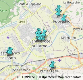 Mappa Via Carlo Pisacane, 56029 Santa Croce sull'Arno PI, Italia (1.83467)