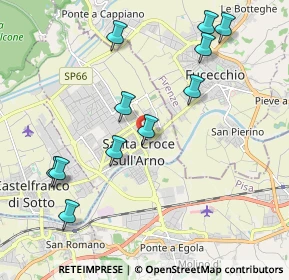 Mappa Via Carlo Pisacane, 56029 Santa Croce sull'Arno PI, Italia (2.22818)