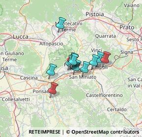 Mappa Via Carlo Pisacane, 56029 Santa Croce sull'Arno PI, Italia (7.6825)