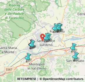 Mappa Via XX Settembre, 56029 Santa Croce sull'Arno PI, Italia (3.34091)