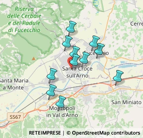 Mappa Via Fratelli Pallesi, 56020 Santa Croce sull'Arno PI, Italia (2.85727)