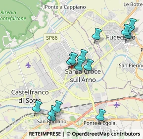 Mappa Via Fratelli Pallesi, 56020 Santa Croce sull'Arno PI, Italia (2.16714)