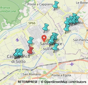 Mappa Via Fratelli Pallesi, 56020 Santa Croce sull'Arno PI, Italia (2.0065)