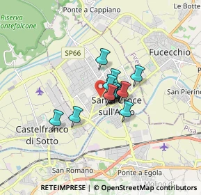 Mappa Via Fratelli Pallesi, 56020 Santa Croce sull'Arno PI, Italia (0.89)