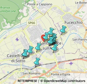 Mappa Via Fratelli Pallesi, 56020 Santa Croce sull'Arno PI, Italia (1.24)