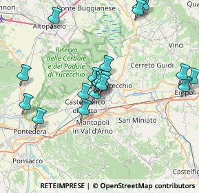 Mappa Via Fratelli Pallesi, 56020 Santa Croce sull'Arno PI, Italia (7.5315)