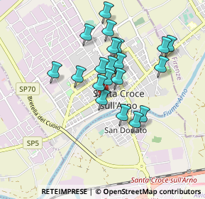 Mappa Via Luigi Salvatori, 56029 Santa Croce sull'Arno PI, Italia (0.771)