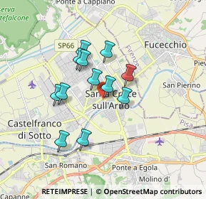 Mappa Via Luigi Salvatori, 56029 Santa Croce sull'Arno PI, Italia (1.41667)