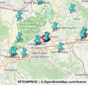 Mappa Via Adino Basili, 56029 Santa Croce sull'Arno PI, Italia (8.6095)