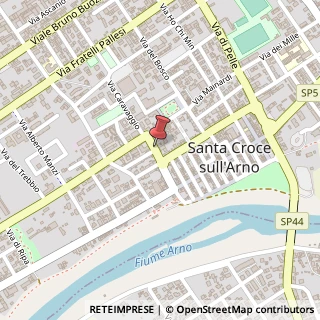 Mappa Via basili adino 4, 56029 Santa Croce sull'Arno, Pisa (Toscana)