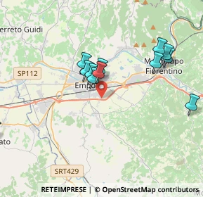 Mappa Via Ponzano per San Donato, 50053 Empoli FI, Italia (4.24077)