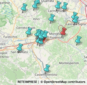 Mappa Via Ponzano per San Donato, 50053 Empoli FI, Italia (7.9255)