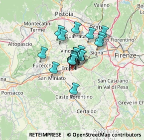 Mappa Via Ponzano per San Donato, 50053 Empoli FI, Italia (8.1865)