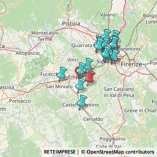 Mappa Via Ponzano per San Donato, 50053 Empoli FI, Italia (12.96941)