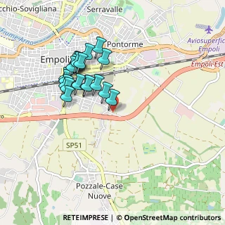 Mappa Via Ponzano per San Donato, 50053 Empoli FI, Italia (0.875)