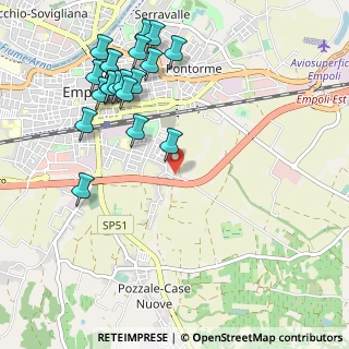 Mappa Via Ponzano per San Donato, 50053 Empoli FI, Italia (1.2355)