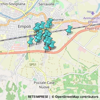 Mappa Via Ponzano per San Donato, 50053 Empoli FI, Italia (0.619)