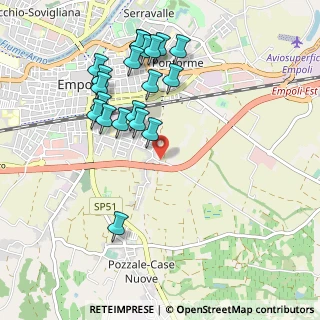 Mappa Via Ponzano per San Donato, 50053 Empoli FI, Italia (1.05)