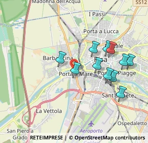 Mappa Via II Settembre, 56121 Pisa PI, Italia (1.8)