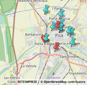 Mappa Via II Settembre, 56121 Pisa PI, Italia (1.71154)