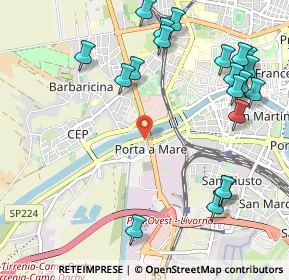 Mappa Via II Settembre, 56121 Pisa PI, Italia (1.335)