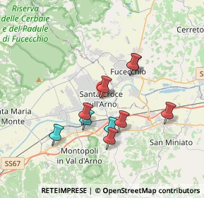 Mappa Via Santa Cristiana, 56029 Santa Croce sull'Arno PI, Italia (3.81)