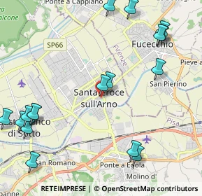 Mappa Largo Genovesi, 56029 Santa Croce sull'Arno PI, Italia (2.84588)