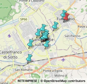 Mappa Largo Genovesi, 56029 Santa Croce sull'Arno PI, Italia (1.08733)