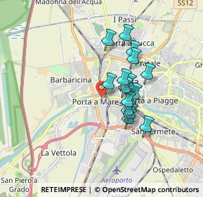 Mappa Via Conte Fazio, 56122 Pisa PI, Italia (1.37867)