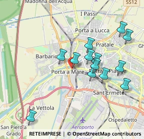 Mappa Via Conte Fazio, 56122 Pisa PI, Italia (1.87615)