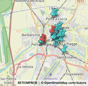 Mappa Via Conte Fazio, 56122 Pisa PI, Italia (1.189)