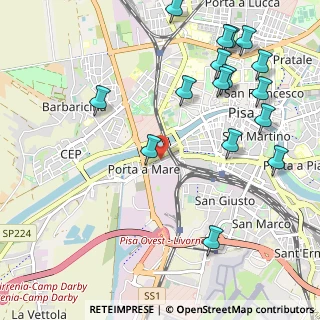 Mappa Via Giovanni da Balduccio, 56122 Pisa PI, Italia (1.3375)