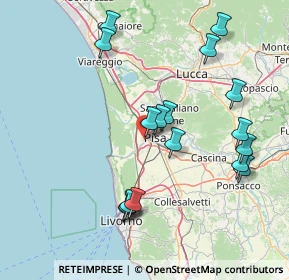 Mappa Via Gentile da Fabriano, 56122 Pisa PI, Italia (16.86647)