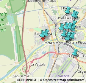 Mappa Via Gentile da Fabriano, 56122 Pisa PI, Italia (2.30438)