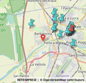 Mappa Via Gentile da Fabriano, 56122 Pisa PI, Italia (2.245)