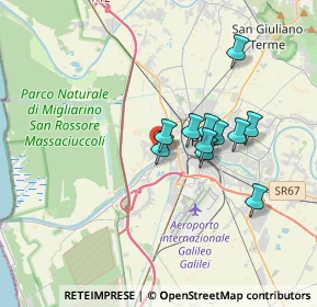 Mappa Via Gentile da Fabriano, 56122 Pisa PI, Italia (2.79727)