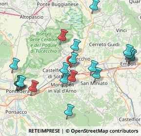 Mappa Viale A. Gramsci, 56029 Santa Croce sull'Arno PI, Italia (9.2715)