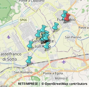 Mappa Viale A. Gramsci, 56029 Santa Croce sull'Arno PI, Italia (1.10133)