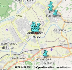 Mappa Viale A. Gramsci, 56029 Santa Croce sull'Arno PI, Italia (1.43583)