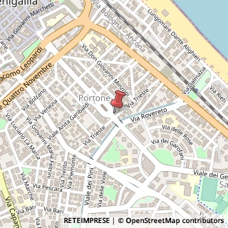 Mappa Piazza della Vittoria, 32, 60019 Senigallia, Ancona (Marche)