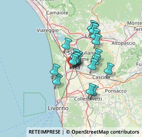 Mappa Via II Settembre, 56122 Pisa PI, Italia (9.722)