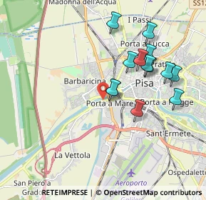 Mappa Via II Settembre, 56122 Pisa PI, Italia (1.83692)