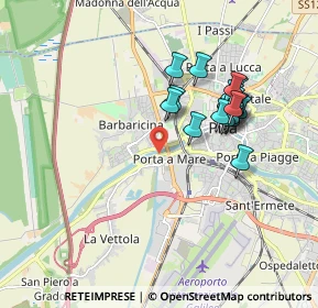 Mappa Via II Settembre, 56122 Pisa PI, Italia (1.6975)