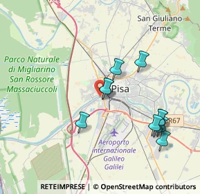 Mappa Via II Settembre, 56122 Pisa PI, Italia (3.87273)