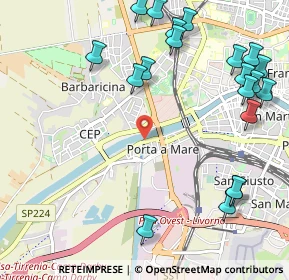 Mappa Via II Settembre, 56122 Pisa PI, Italia (1.4075)