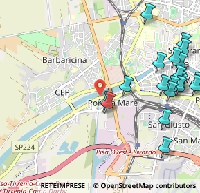 Mappa Via II Settembre, 56122 Pisa PI, Italia (1.381)
