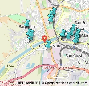 Mappa Via II Settembre, 56122 Pisa PI, Italia (1.039)