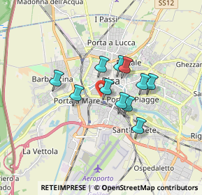 Mappa Via Alfredo Catalani, 56125 Pisa PI, Italia (1.25091)